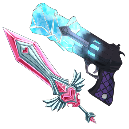 Murder Mystery 2 Items Ice & Heart Bundle