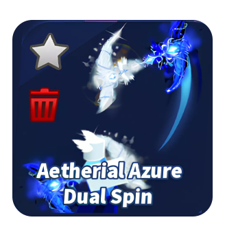 Roblox Blade Ball Aetherial Azure Dual Spin (Emote)