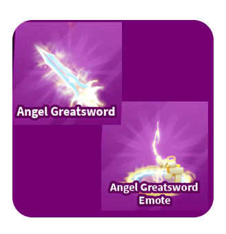 Roblox Blade Ball Angel GreatSword SET