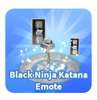 Roblox Blade Ball Black Ninja Katana Emote