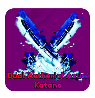 Roblox Blade Ball Dual Aetherial Azure Katana