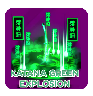 Roblox Blade Ball Katana Green Explosion