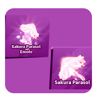 Roblox Blade Ball Sakura Parasol SET